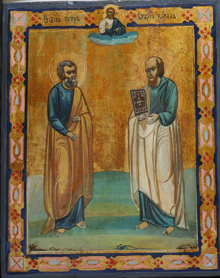 Выставка одного шедевра Древнерусского искусства. Икона «Апостолы Петр и Павел»